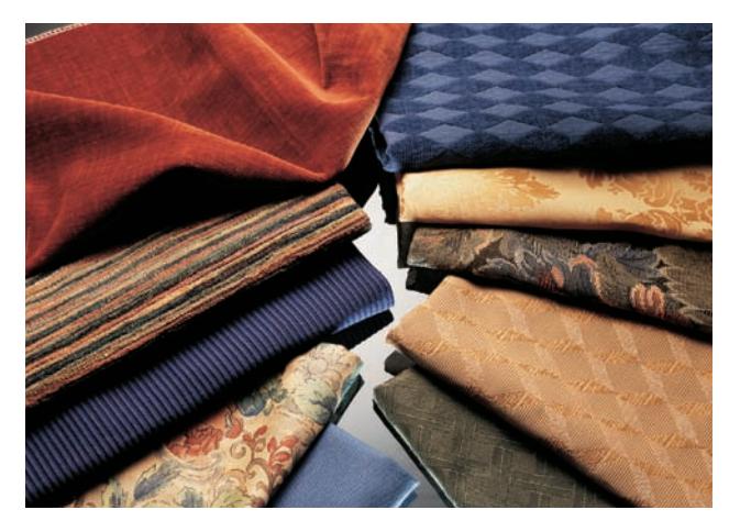Close-up detail of upholstery fabric.