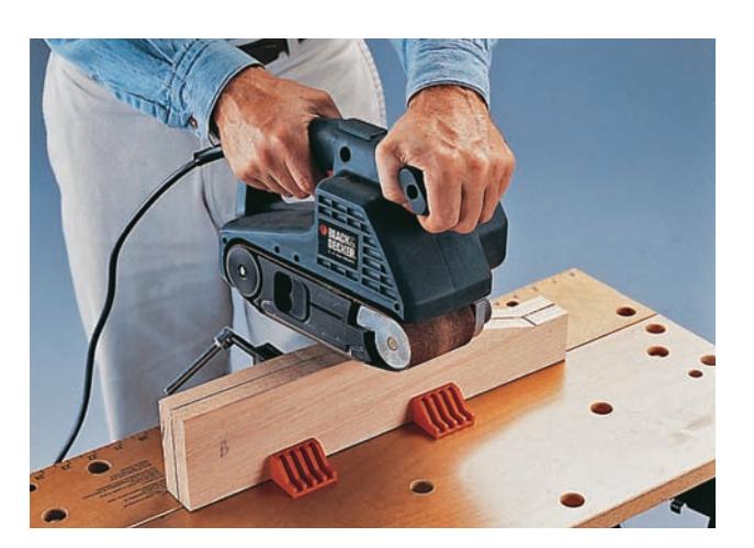 Gang-sanding is an easy method for creating two or more identical parts.