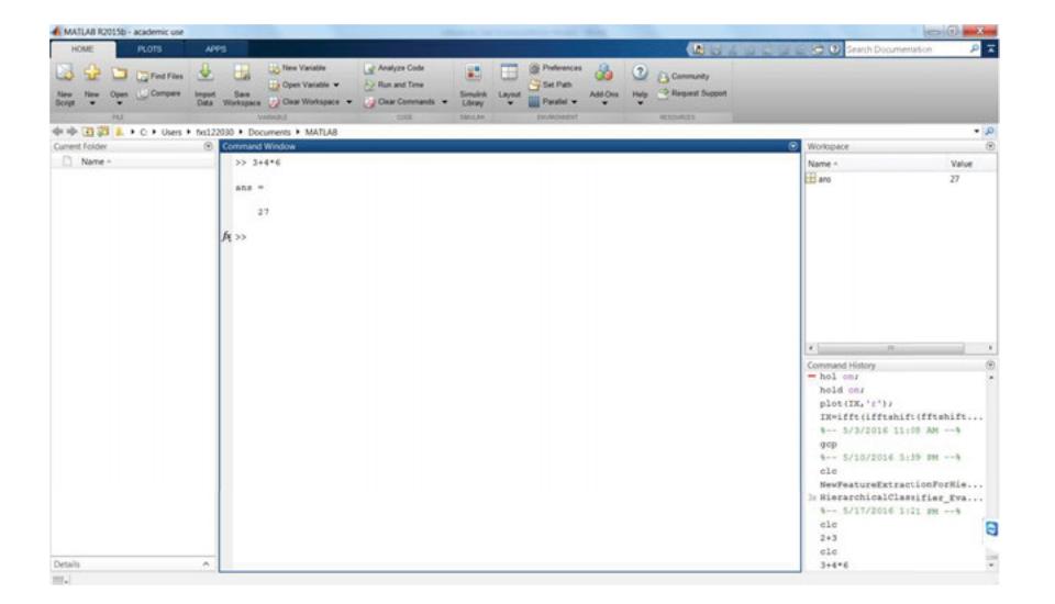 A simple computation in the Command Window
