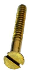 Slotted screw head
