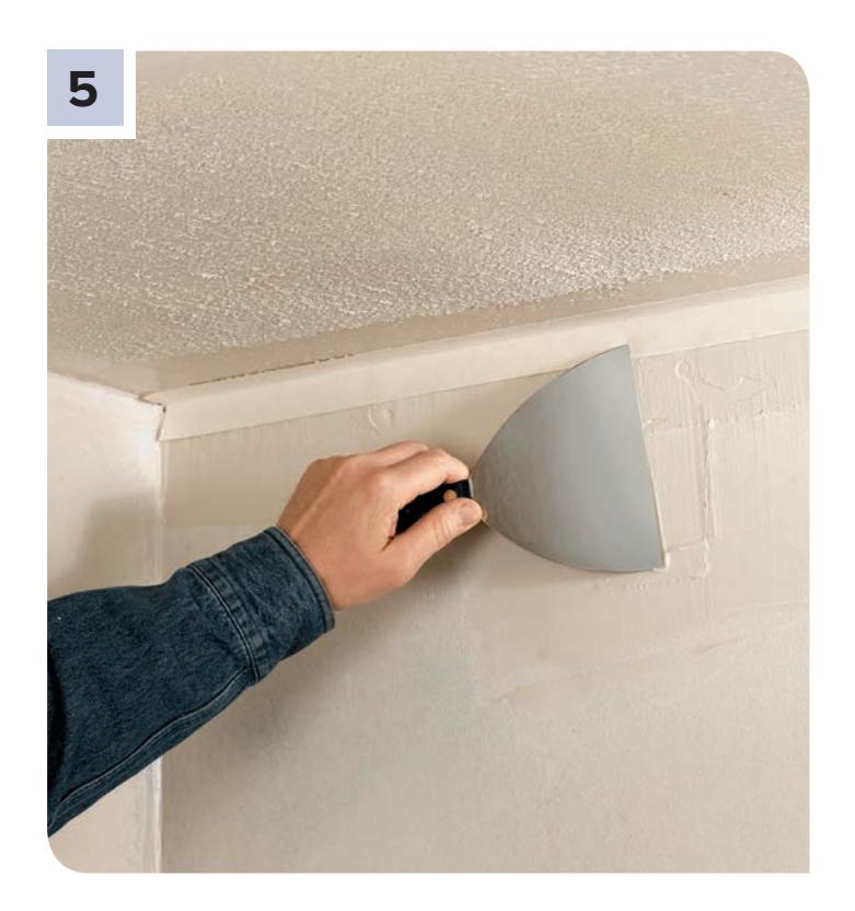 Finishing joints and repairs with tape and compound