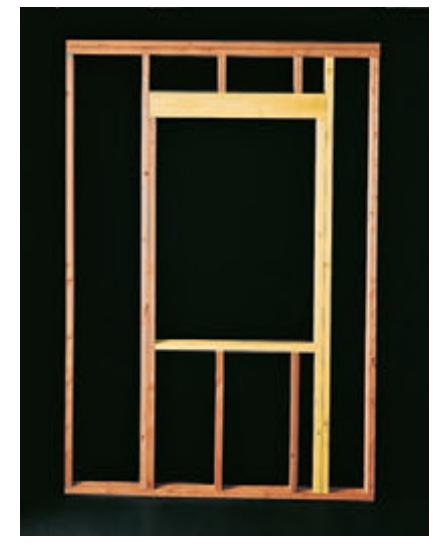 Diagram showing how to enlarge an existing window or door opening.