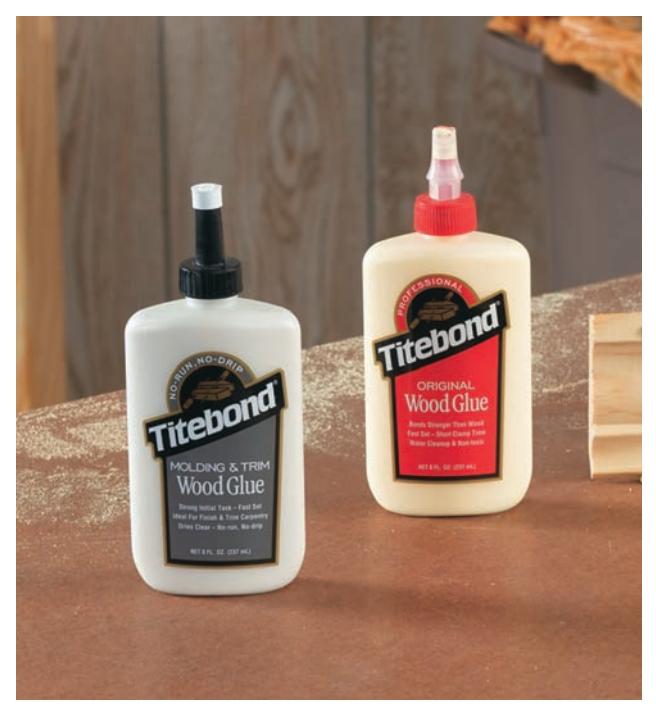 Applying specialty molding and trim glue