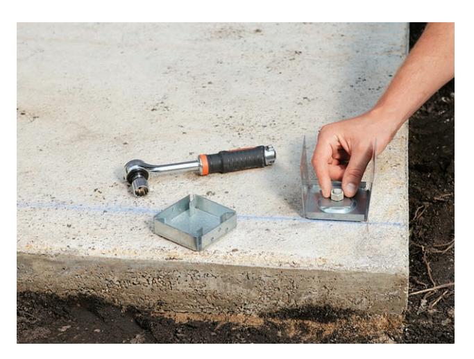 A poured concrete floor is stable and washable, and requires no routine maintenance.