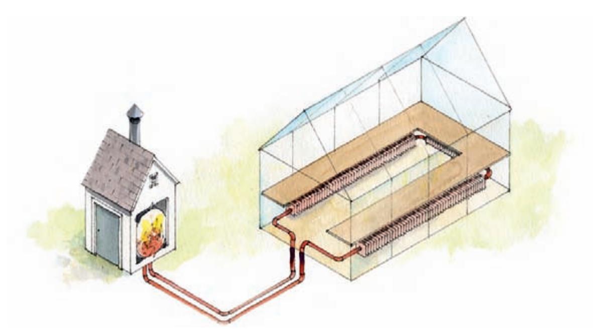 Wood-fired heating system stove
