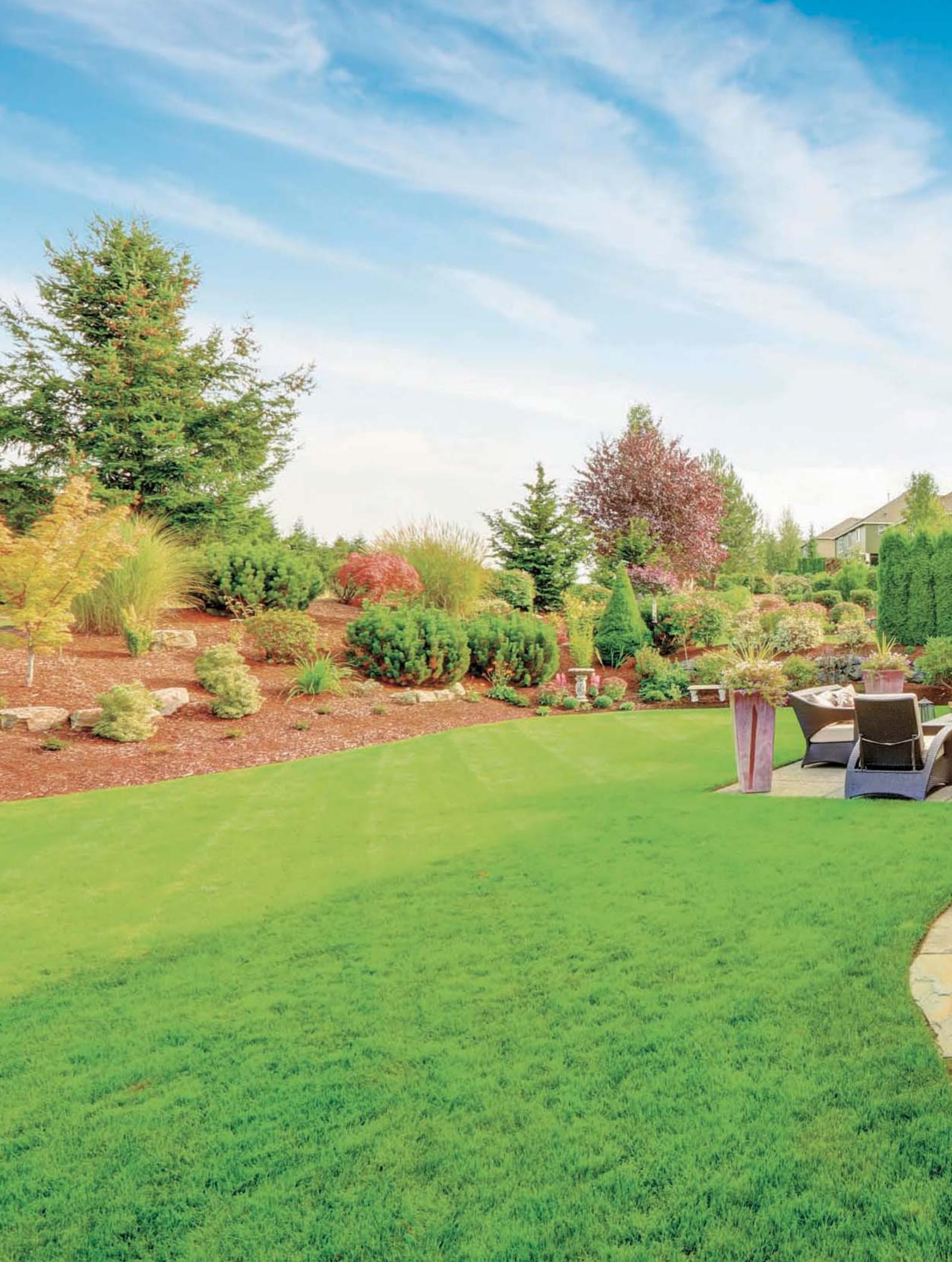 Full-page image of a well-designed garden path.