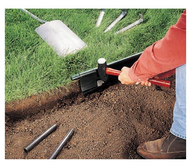 Adding soil amendments to a tilled garden bed