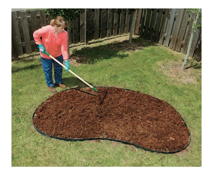 Installing metal garden edging